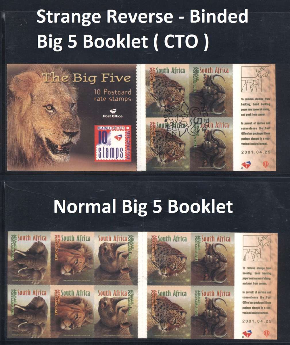 Interesting Reverse Binded Big 5 Booklet (2001) - see images