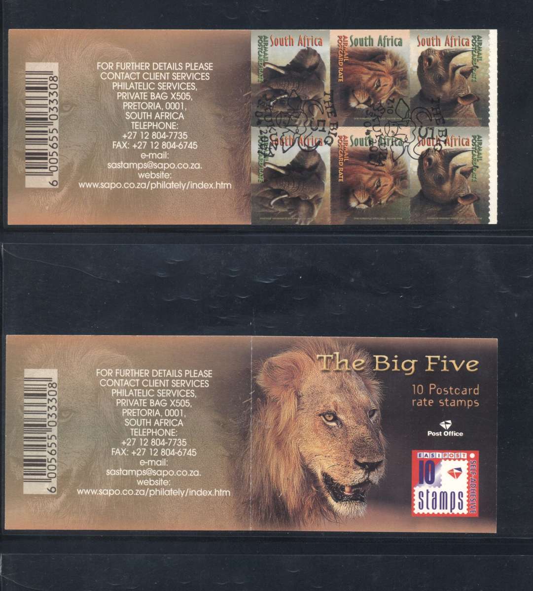Interesting Reverse Binded Big 5 Booklet (2001) - see images