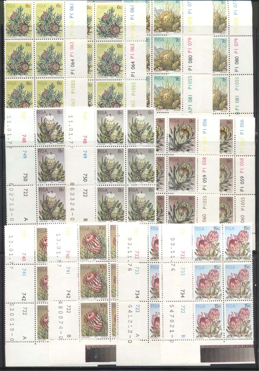 RSA Proteas Controls full sets of 17 in A & B + Coil strips - see 4 scans