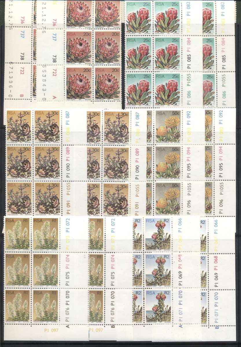 RSA Proteas Controls full sets of 17 in A & B + Coil strips - see 4 scans