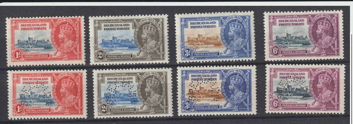 Bechuanaland 1935 Silver Jubilee C/Set & Specimen set CV R 3000.00