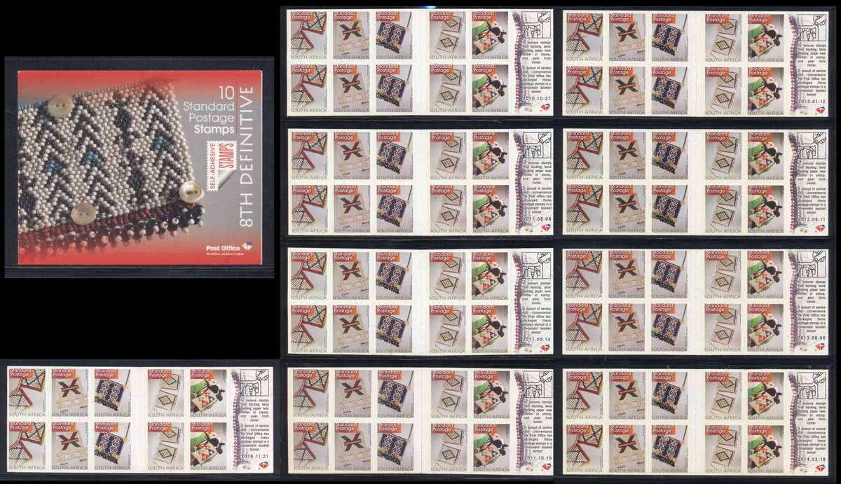 All 9 Dates ! 2010/2016 8th Def. Beads Booklets x 9 - Mint & complete