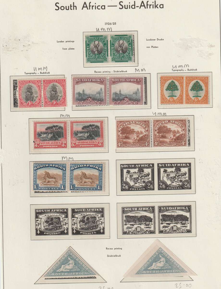 Union of South Africa 1926/28 London Pictorials Part Set MM/UMM CV +/- R 6710.00 (See Scans)
