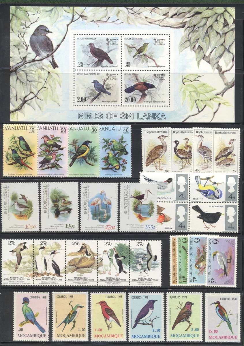 We have plenty birds sets closing tonight !Lovely Birds of sets  - all superb unmounted - see 2 scan