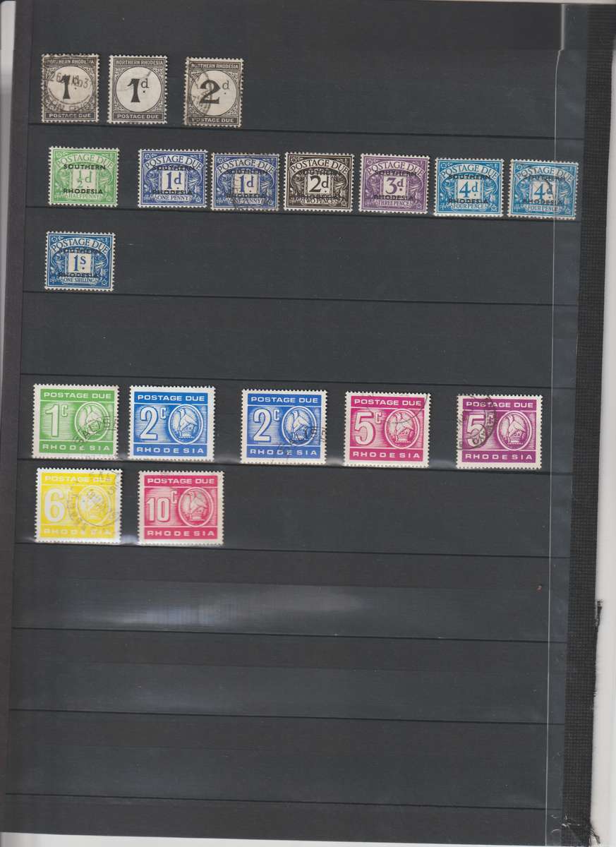 Southern Rhodesia, Rhodesia Revenue & Postage dues & Complete revenue document. (See Sca )