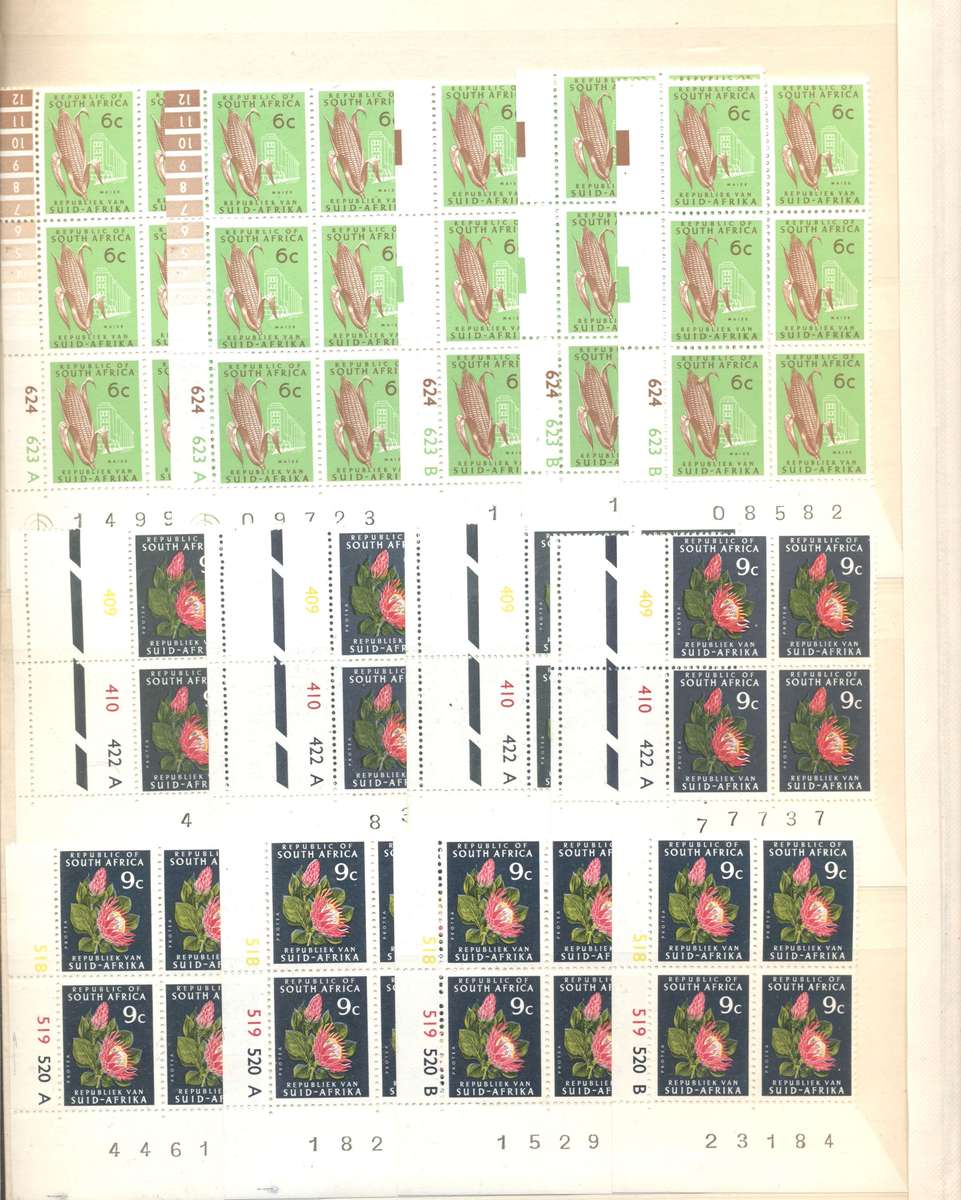 RSA 1st Definitives Various printings collection in 16 pg/ 32 side Pronto Controls album