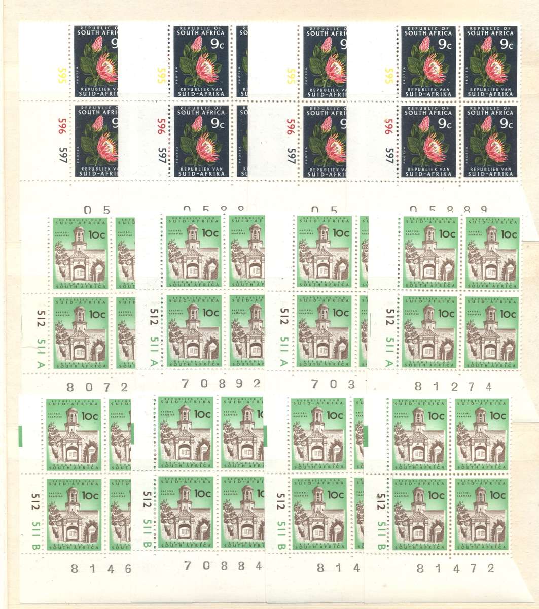 RSA 1st Definitives Various printings collection in 16 pg/ 32 side Pronto Controls album