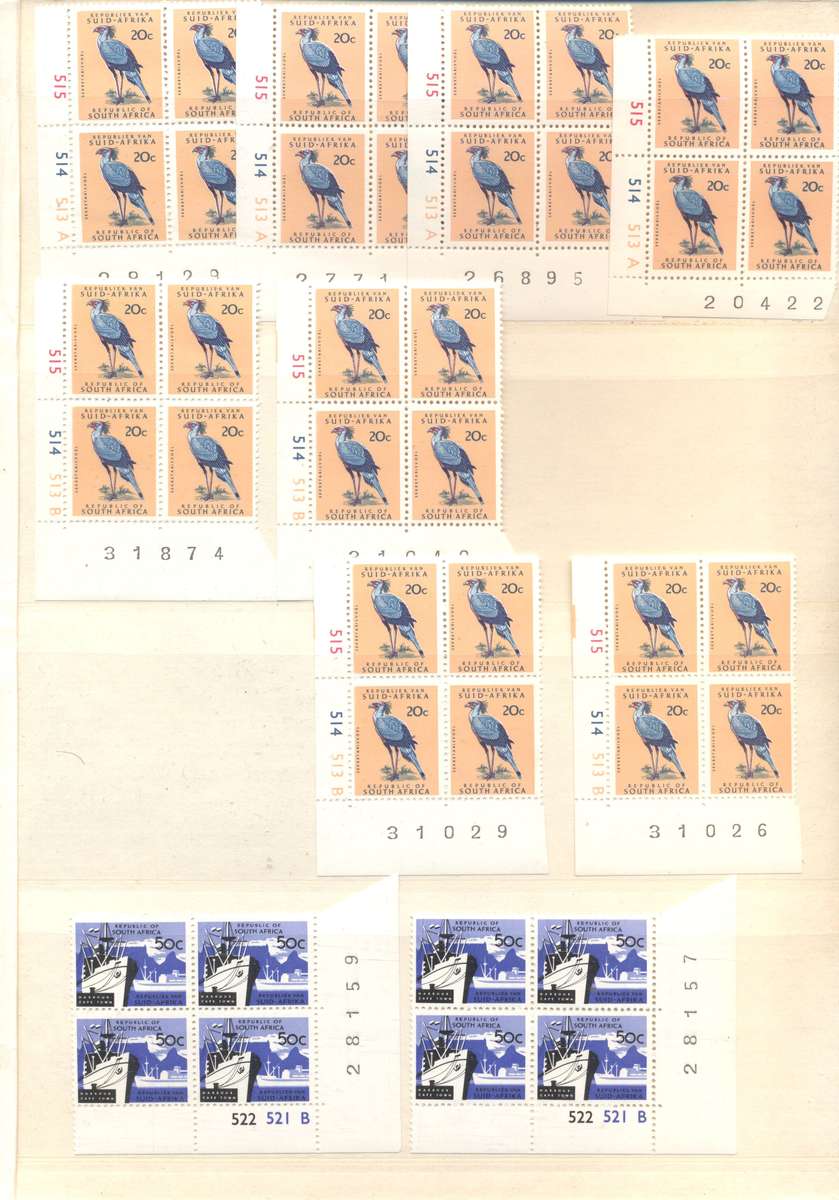 RSA 1st Definitives Various printings collection in 16 pg/ 32 side Pronto Controls album