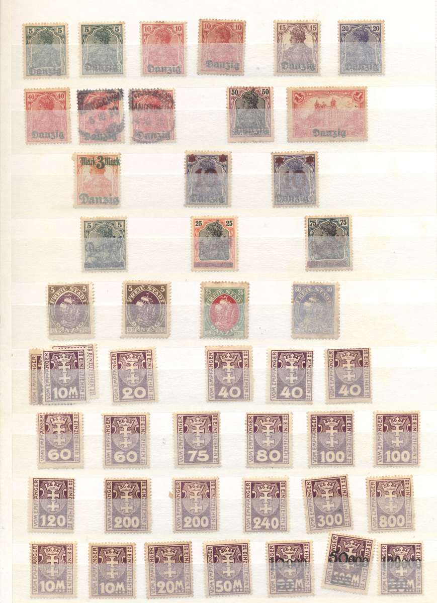 Danzig, Bavaria & Other Germany's in 16 pg/32 side stockbook (second hand)