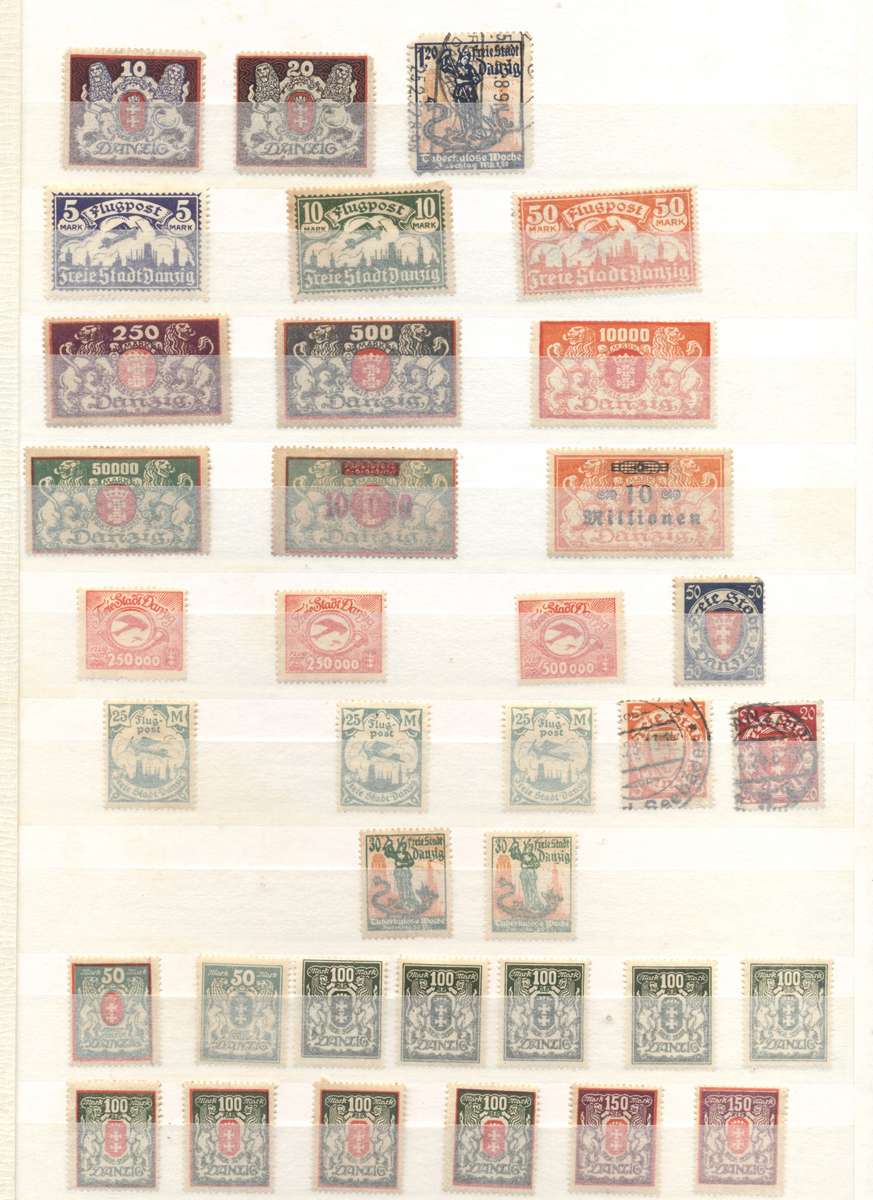 Danzig, Bavaria & Other Germany's in 16 pg/32 side stockbook (second hand)