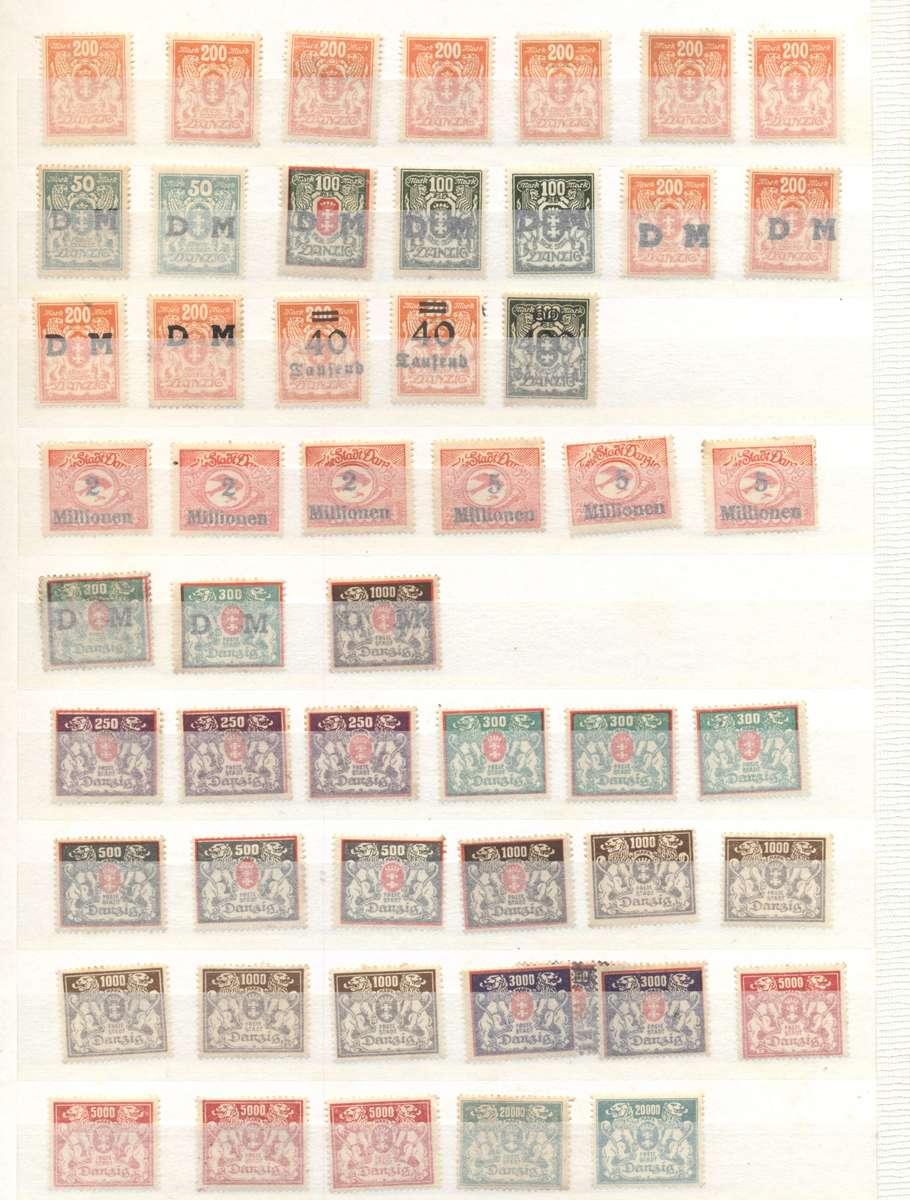 Danzig, Bavaria & Other Germany's in 16 pg/32 side stockbook (second hand)