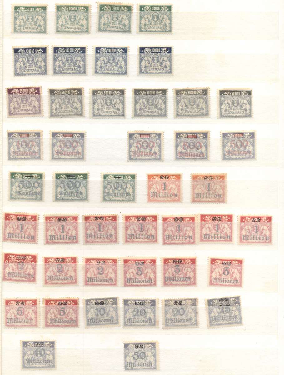 Danzig, Bavaria & Other Germany's in 16 pg/32 side stockbook (second hand)