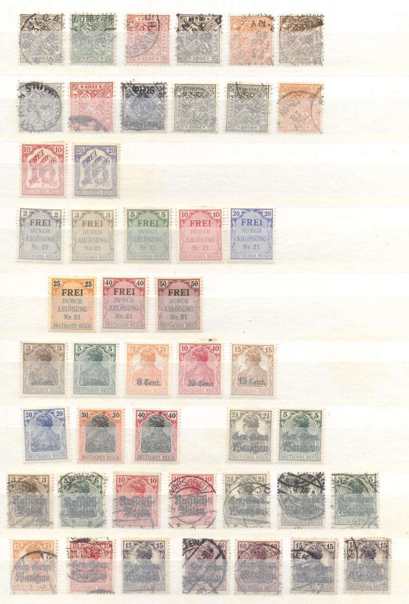 Danzig, Bavaria & Other Germany's in 16 pg/32 side stockbook (second hand)