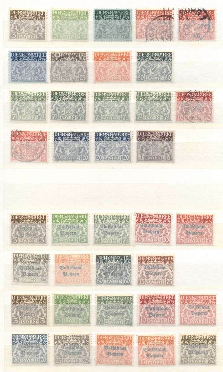 Danzig, Bavaria & Other Germany's in 16 pg/32 side stockbook (second hand)