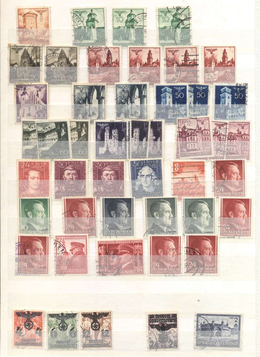 Danzig, Bavaria & Other Germany's in 16 pg/32 side stockbook (second hand)