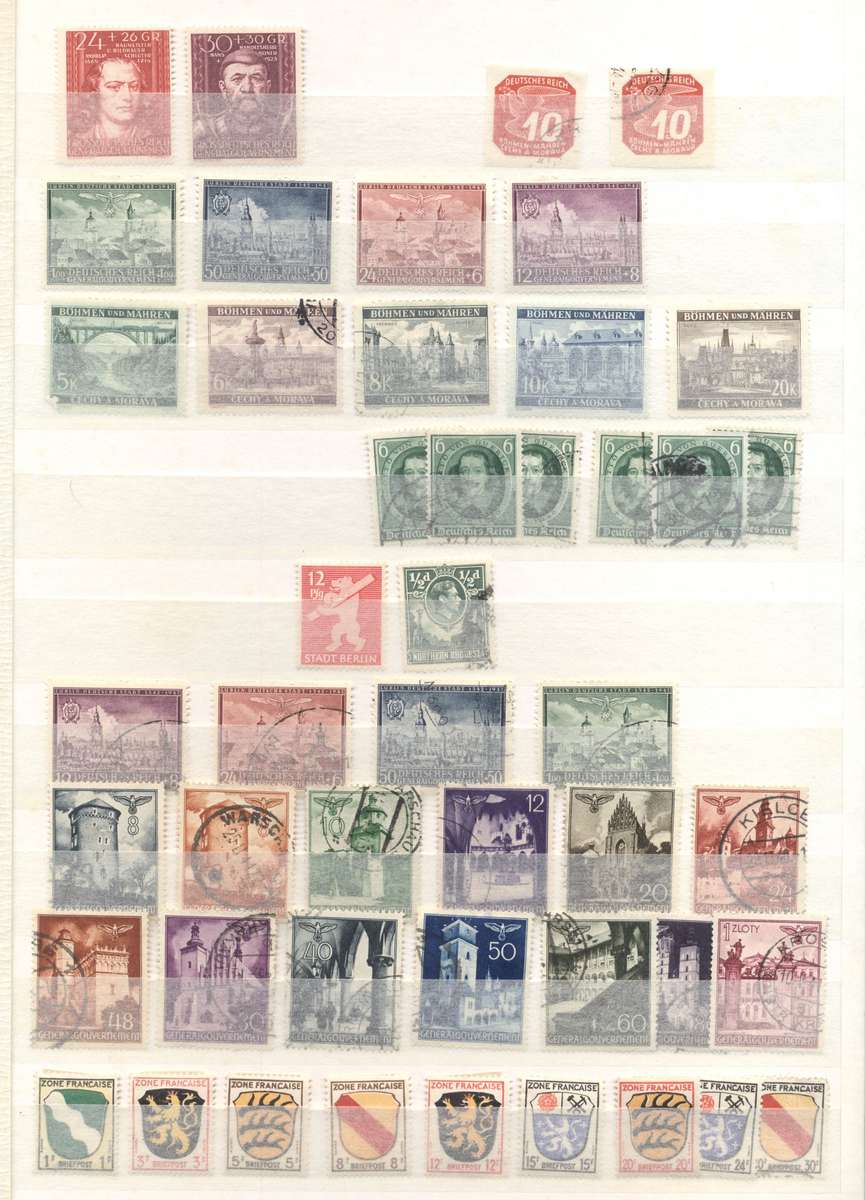 Danzig, Bavaria & Other Germany's in 16 pg/32 side stockbook (second hand)