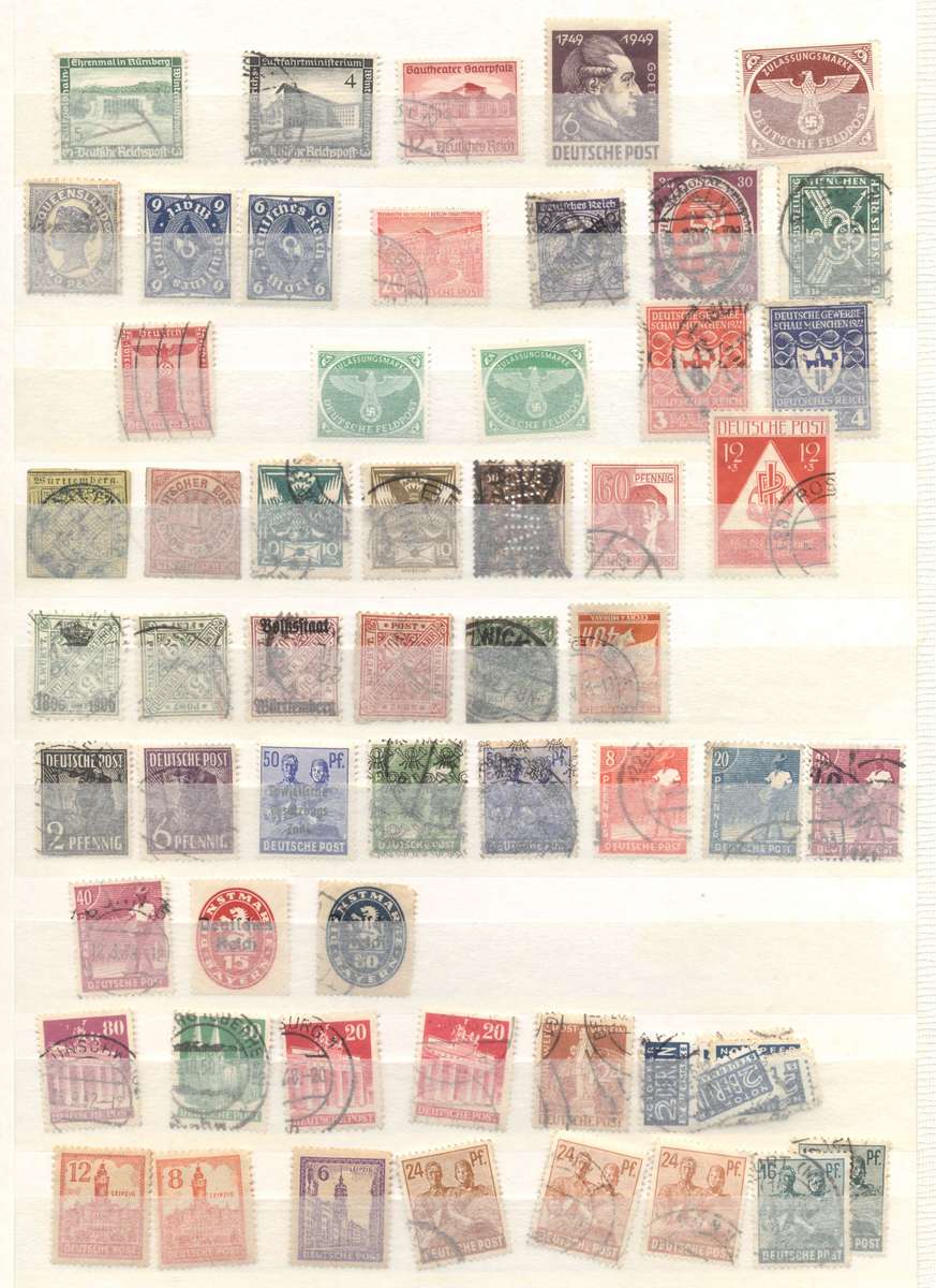 Danzig, Bavaria & Other Germany's in 16 pg/32 side stockbook (second hand)