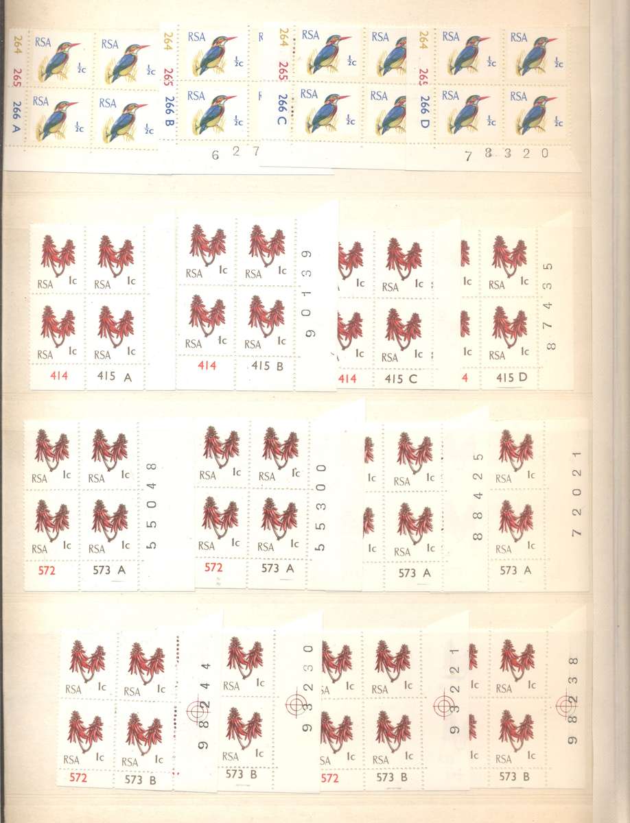 RSA 1st Definitives Various printings collection in 16 pg/ 32 side Pronto Controls album