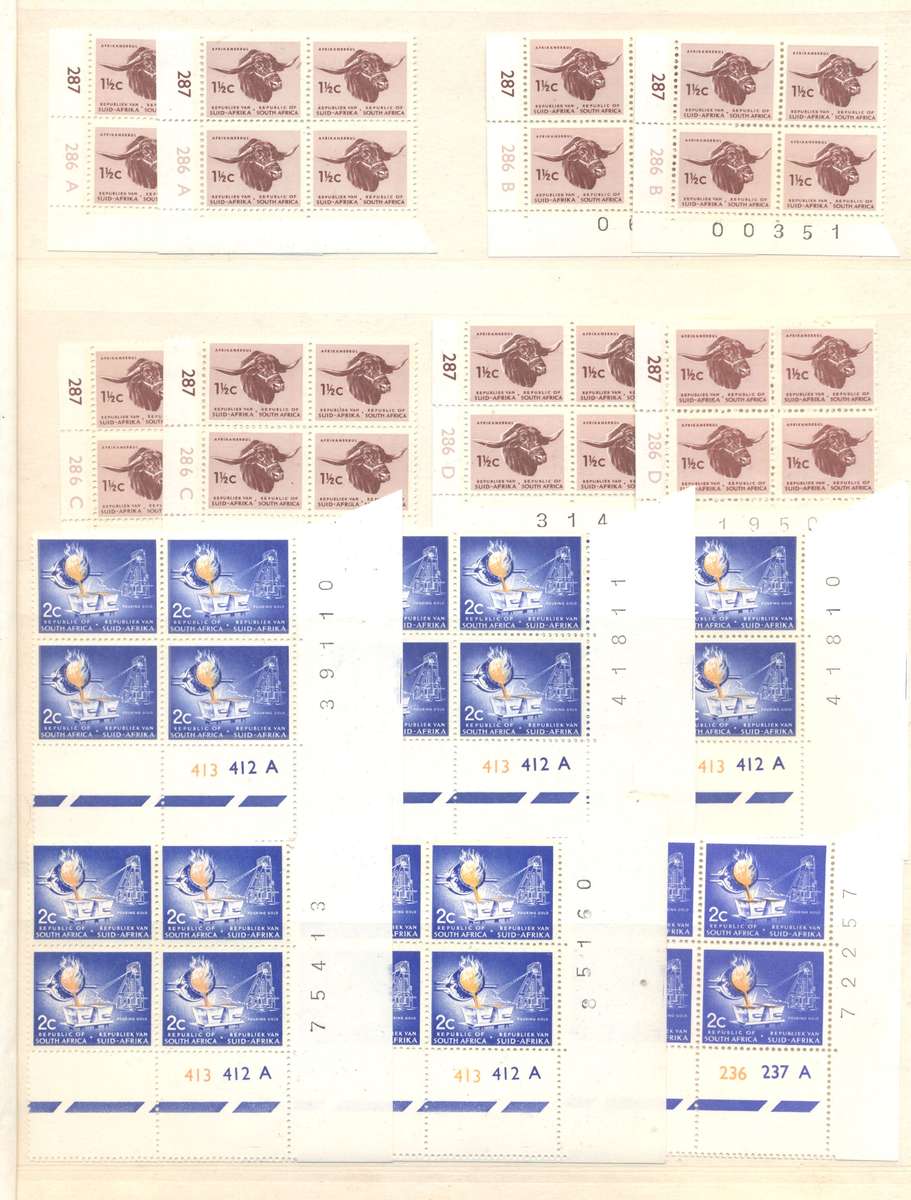RSA 1st Definitives Various printings collection in 16 pg/ 32 side Pronto Controls album