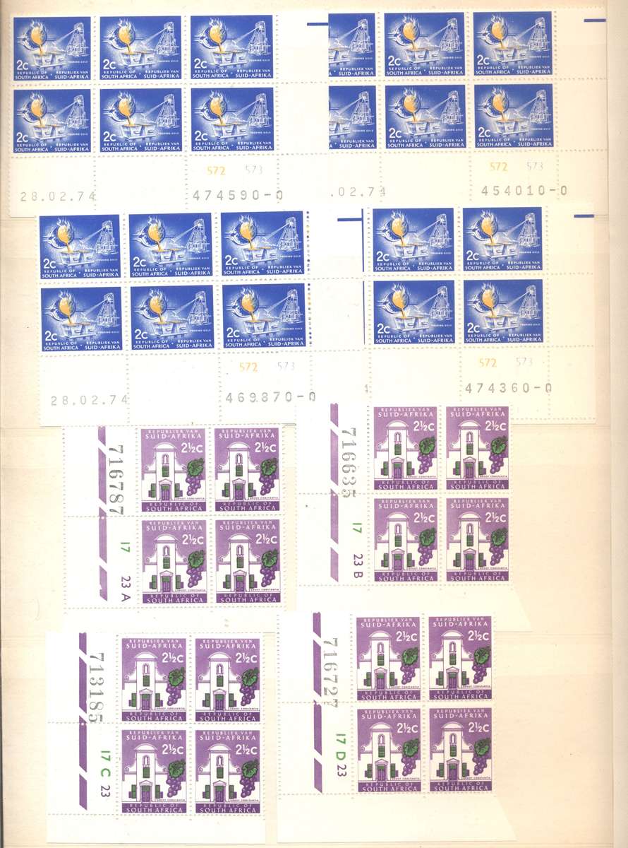 RSA 1st Definitives Various printings collection in 16 pg/ 32 side Pronto Controls album