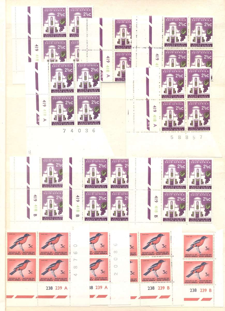 RSA 1st Definitives Various printings collection in 16 pg/ 32 side Pronto Controls album