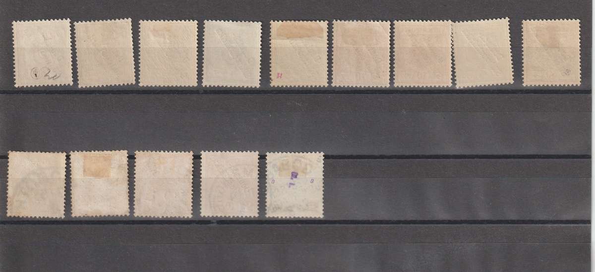 SWA 1898 " Duetsch Sudwesafrika" Selection see shades, See front & back scans.