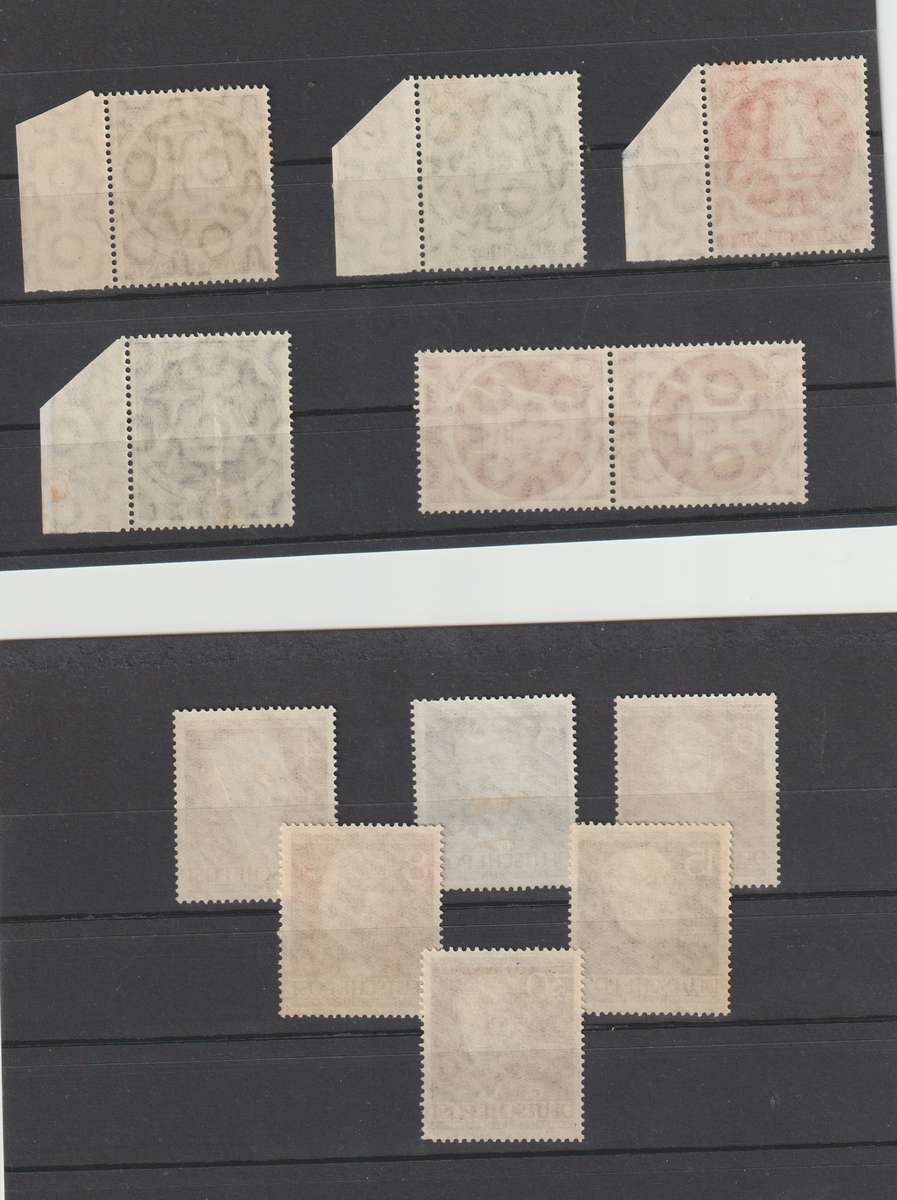 1951 1952 West Berlin Freiheitsglocke facing right & portrait selection. High CV See Scans !!!