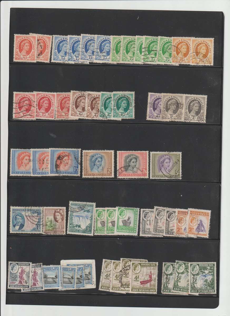 Nyasaland 1913 - 1963 Selection. High CV. See Scans!!!