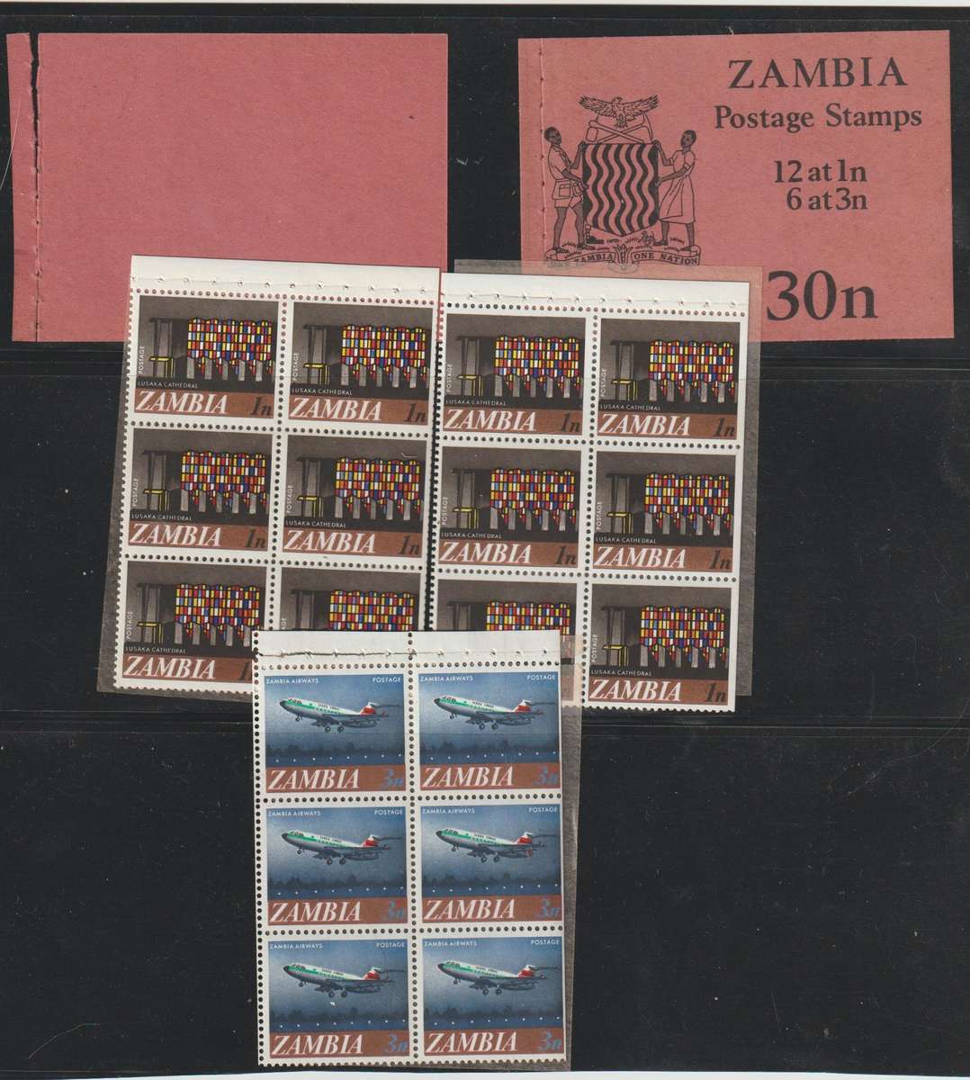 Zambia Stamp Booklet, Complete Exploded. Not Often Seen. See Scans !!!