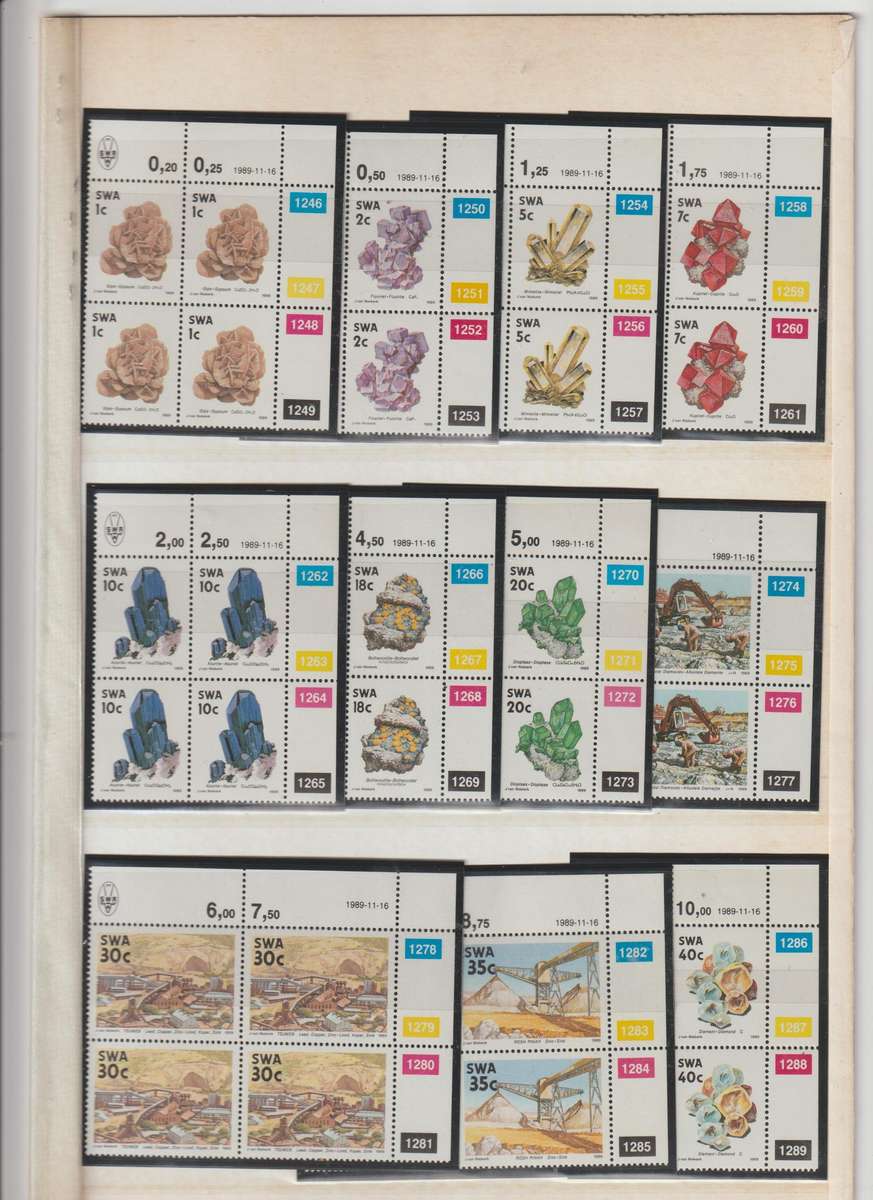 1989 SWA , 1991 Namibia . 4th & 1st definitive issues **mint Stamps, Blocks. See Scans !!!