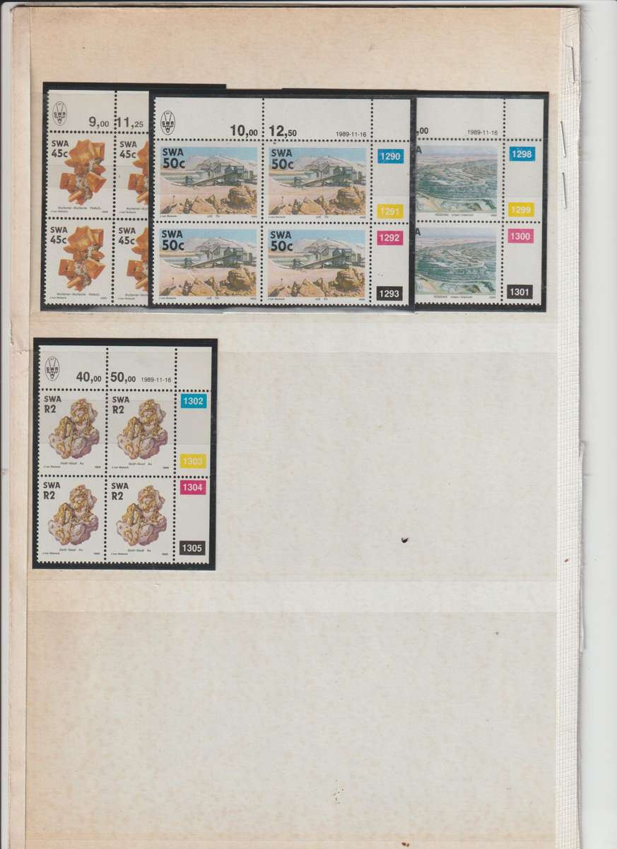 1989 SWA , 1991 Namibia . 4th & 1st definitive issues **mint Stamps, Blocks. See Scans !!!