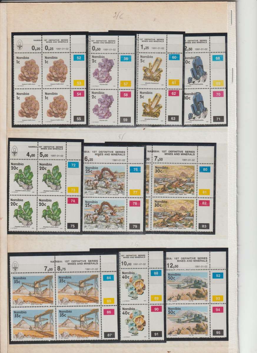 1989 SWA , 1991 Namibia . 4th & 1st definitive issues **mint Stamps, Blocks. See Scans !!!