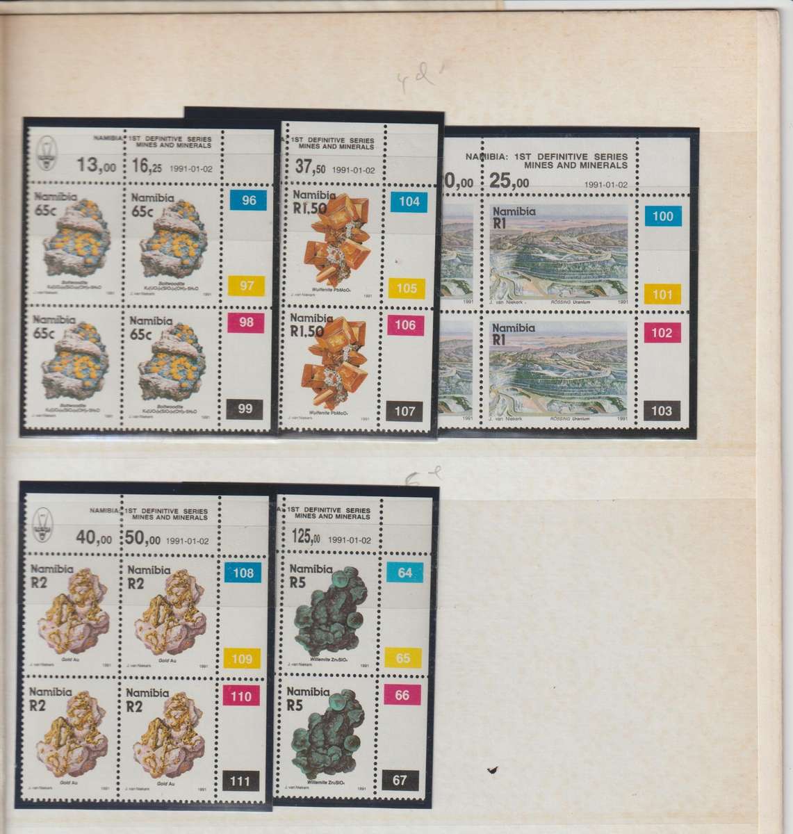 1989 SWA , 1991 Namibia . 4th & 1st definitive issues **mint Stamps, Blocks. See Scans !!!