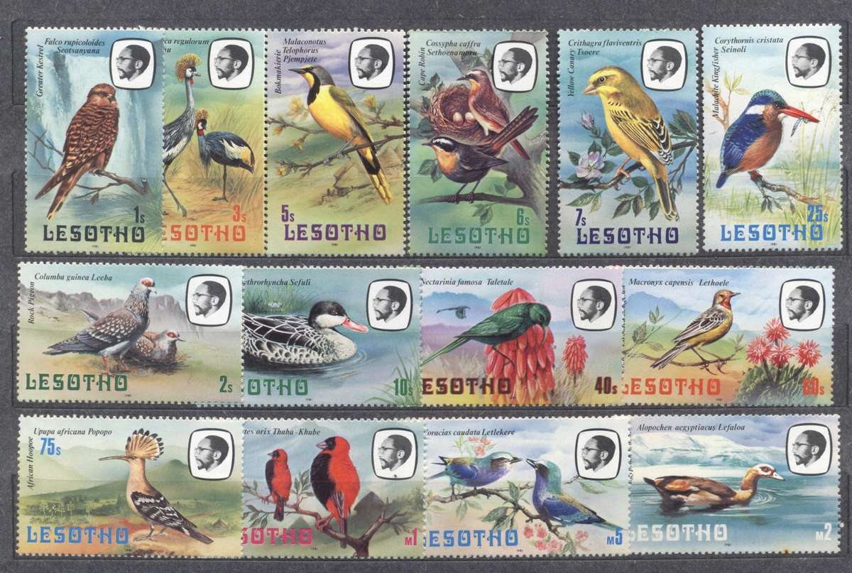 Lesotho Birds full set superb unmounted