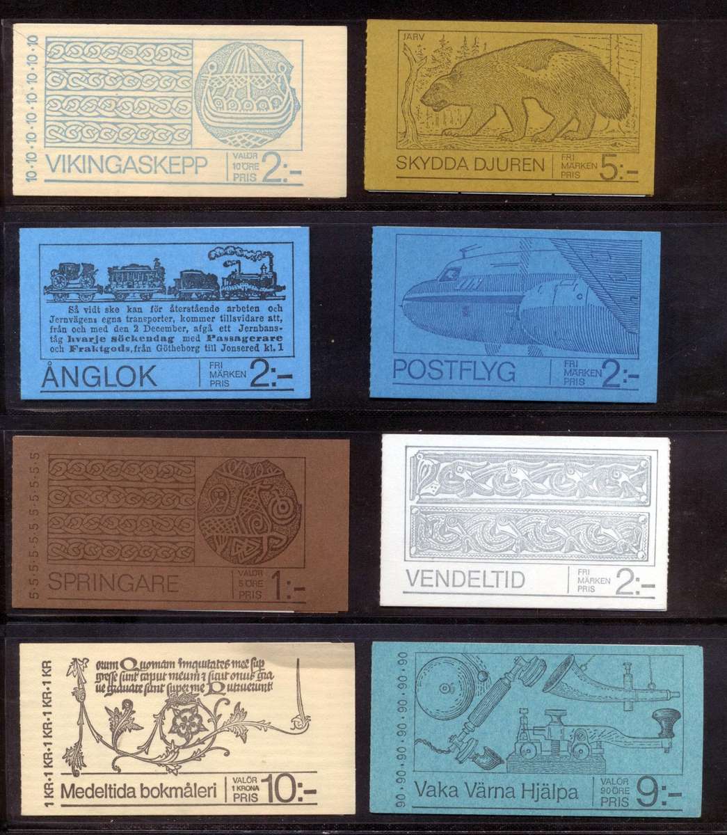 Sverige (Sweden) 12 x Mint & complete booklets - see scans