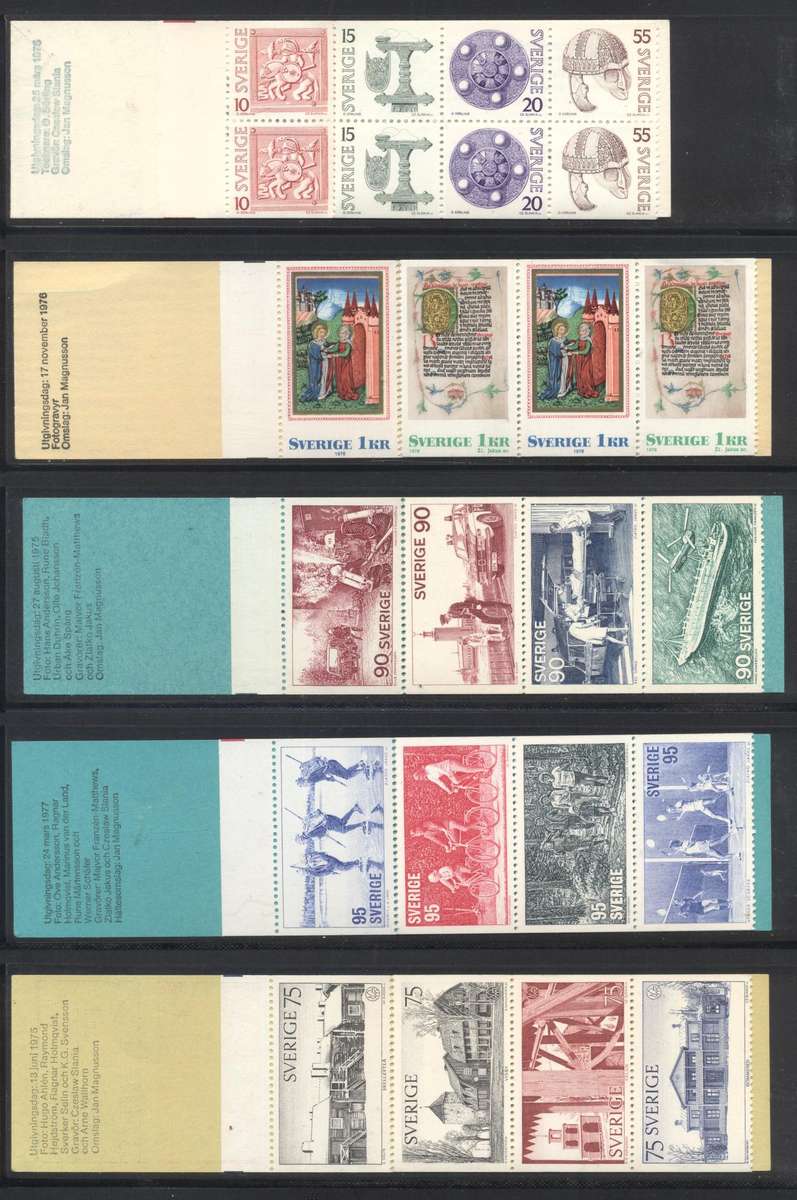Sverige (Sweden) 12 x Mint & complete booklets - see scans