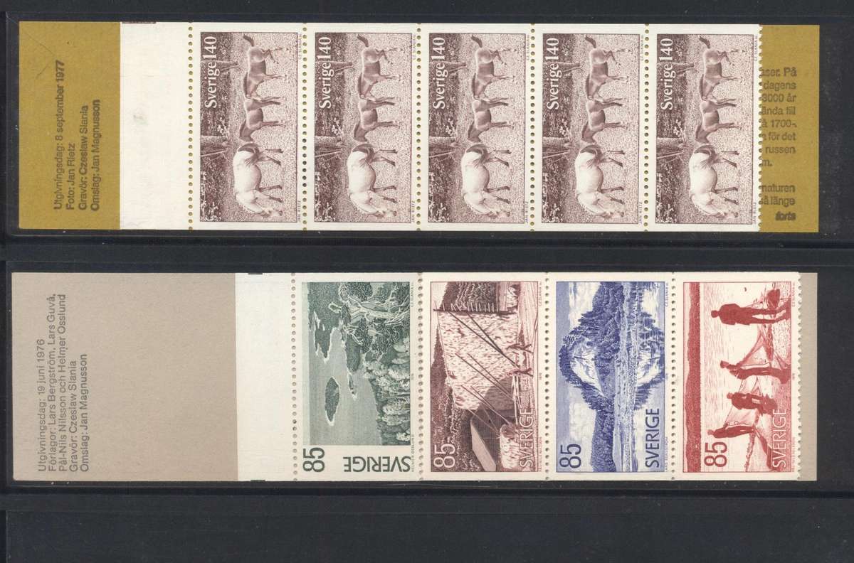 Sverige (Sweden) 12 x Mint & complete booklets - see scans