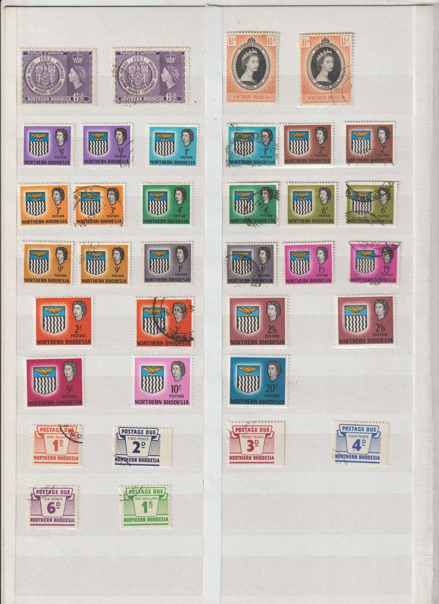 Northern Rhodesia 1925 -1963 Selection.*m, *u, Good CV. See Scans.