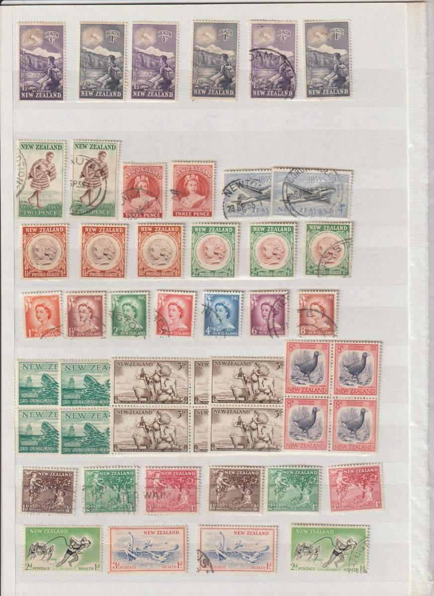 New Zealand 1900's good CV SELECTION **m,*m,u . See Scans.