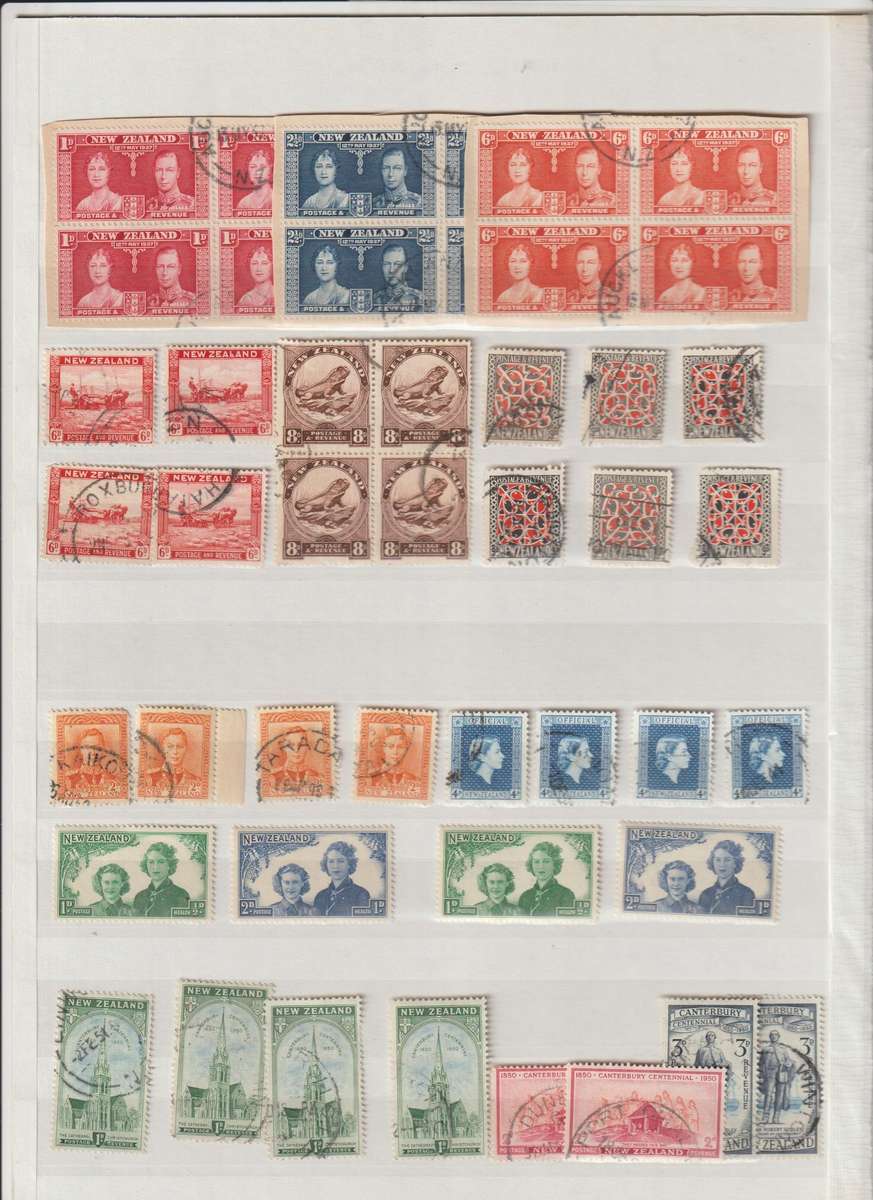 New Zealand 1900's good CV SELECTION **m,*m,u . See Scans.