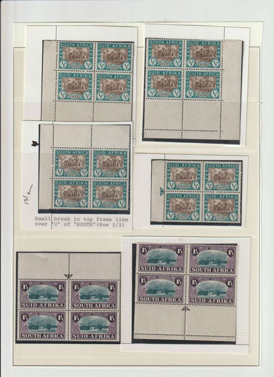 South Africa 1939 Anniversary of Huguenots landing **M, *M, * U. CV  R 10000.00. See Scans.
