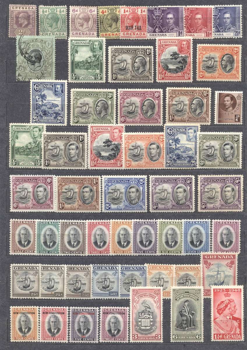 Grenada Kings & Queen Selection - Very Fine Mint - see 2 scans