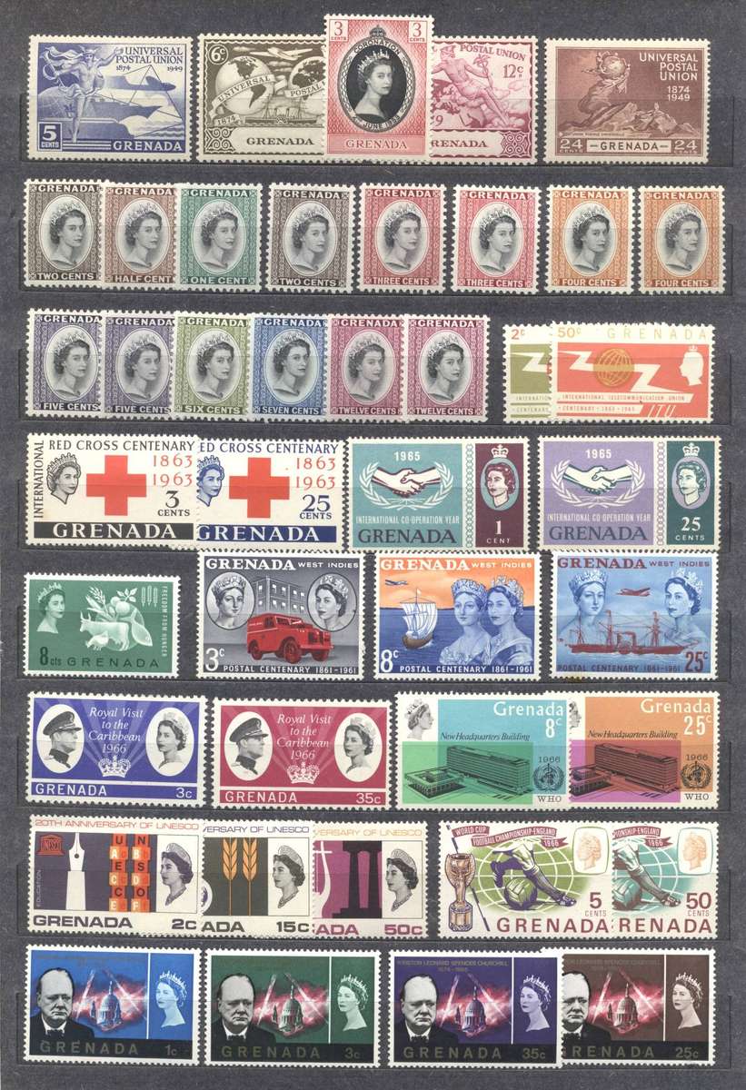 Grenada Kings & Queen Selection - Very Fine Mint - see 2 scans
