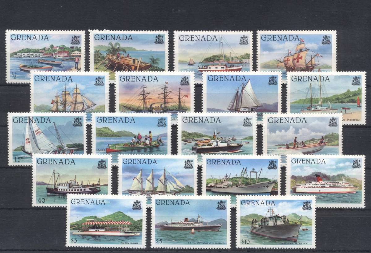 Grenada 1980 Ships full set of 19 - MNH/MLH