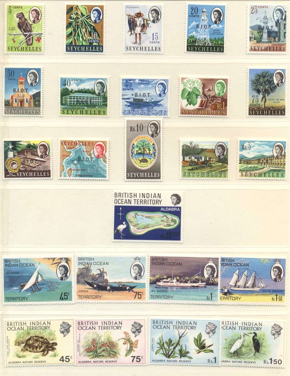 British Indian Ocean Territory QEII Very Fine Mint selection