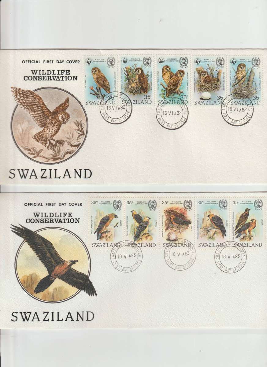 Swaziland Wildlife stamps and FDC selection. See Scans.