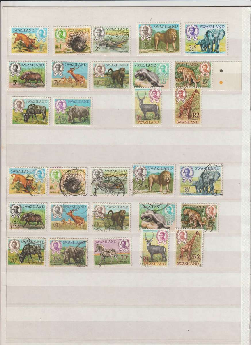 Swaziland Fauna and Flora & independence O/P stamp selection **m, *m, u . See Scans.