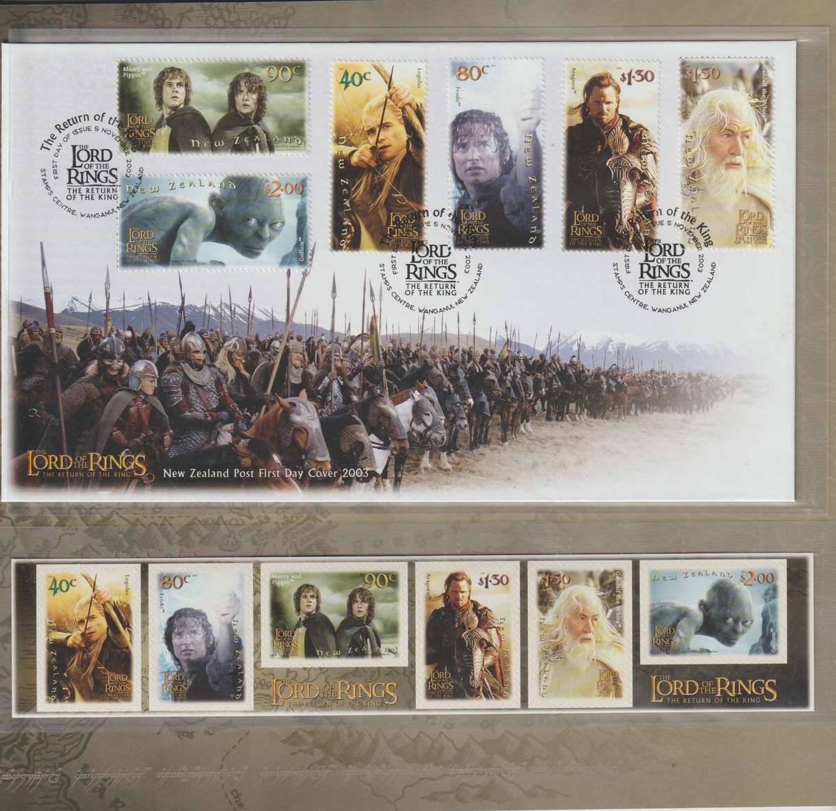 Lord Of the Rings " Return of the King " Stamp presentation pack 2003, Rare. See Scans.