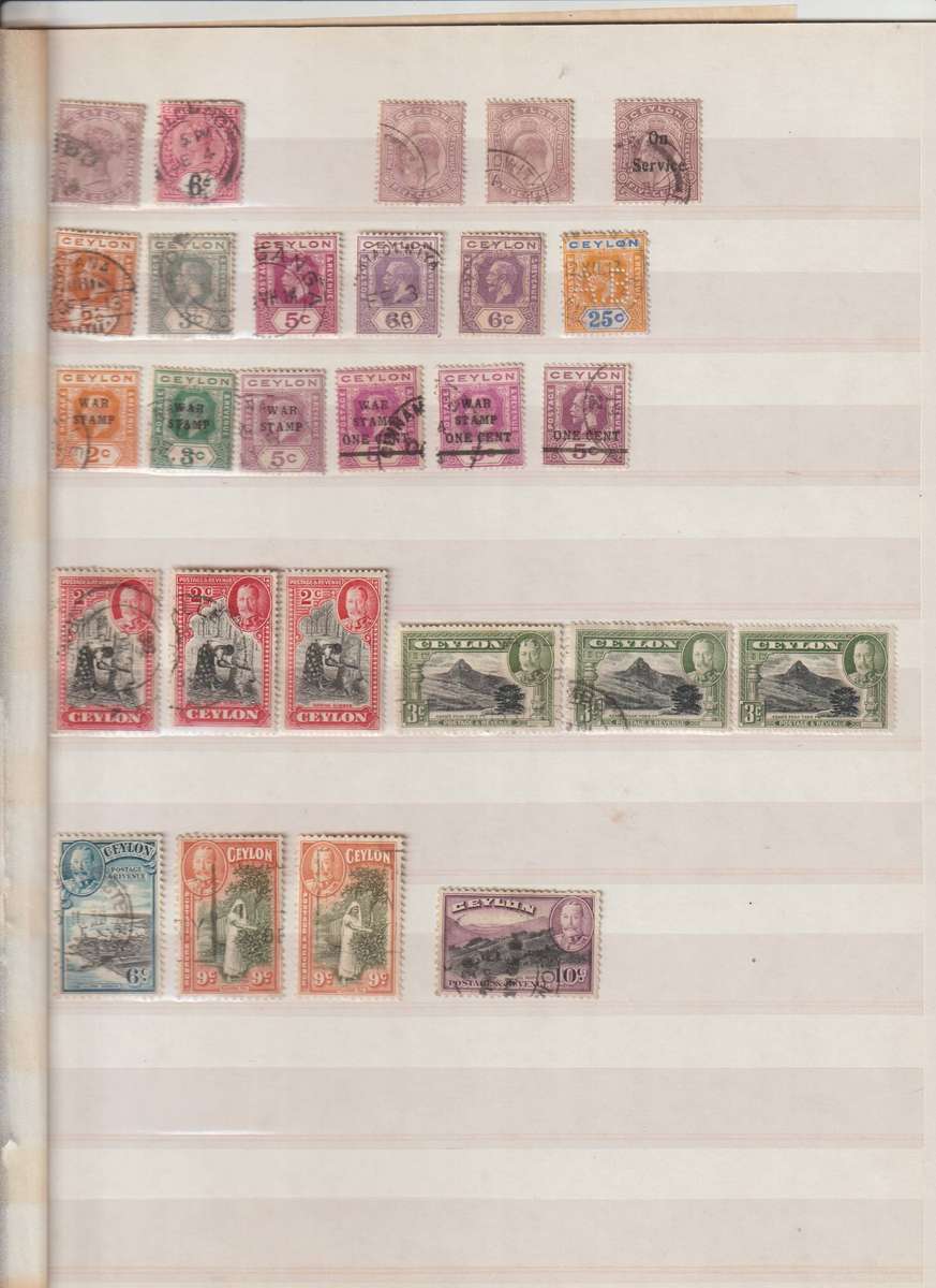 Ceylon 186 - 1950's selection ** M, Used. See Scans.