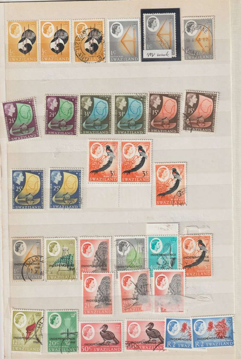 Swaziland QEII 1950 -1960'S **M,*M, Used Selection. See Scans.